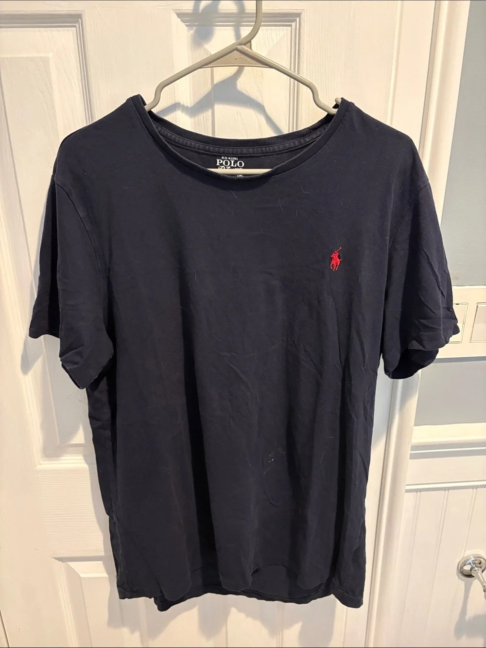 Polo by Ralph Lauren Navy Short Sleeve Tee with Red Pony